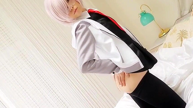 this Japanese Cosplayer in Pantyhose!