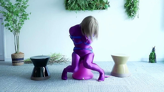 Zentai-clad beauties in hot bondage action - Japanese style!