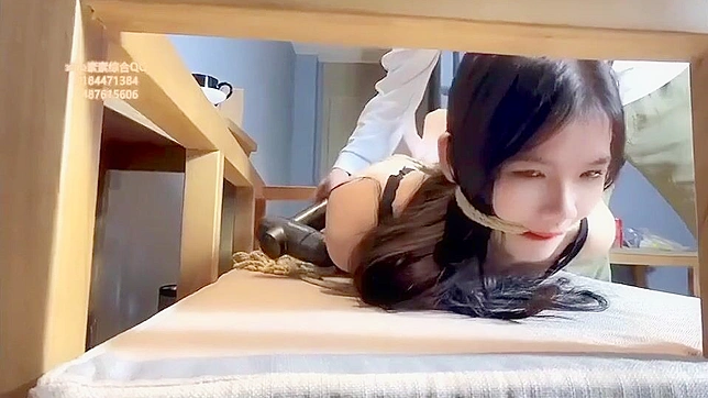 Buxom Beauty Captivates with Chinese Bondage - A JAV Exclusive