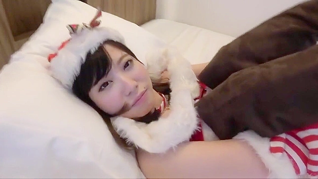 JAV Cutie Explodes with Vaginal Cum Shots! Flawless Cowgirl Ride for White Christmas 2020