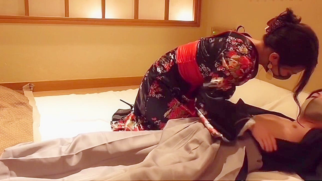 JAV Actor Fucks a Cute Kimono-clad Japanese MILF on Halloween Night - Exclusive Video