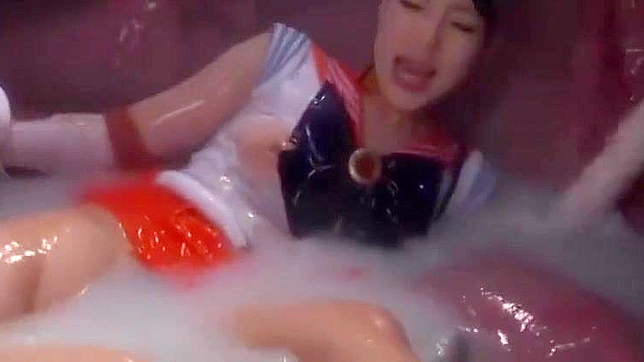 JAV Sensation Tsuno Miho Brings the Heat as a Sailor Fighter Used as a F*ck Toy!