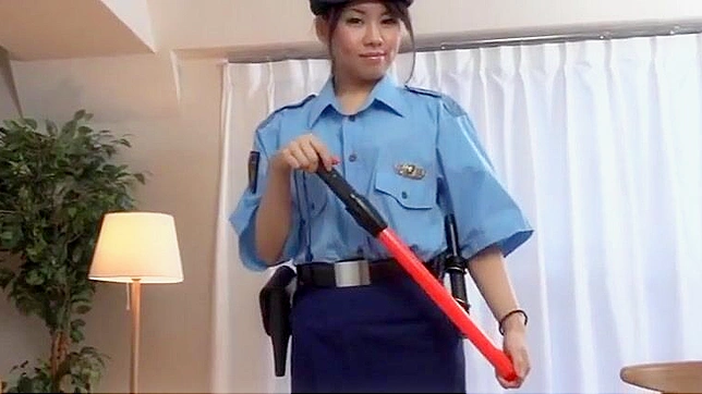 Policewoman Cosplay with Matsushita Sayumi - Get Ready for a Hot Ride-Along!