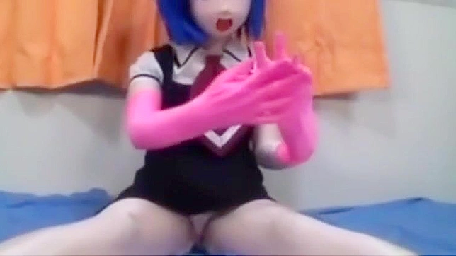 Obsessed with Kigurumi? Serve Yourself with this Gloved Handjob Heaven!