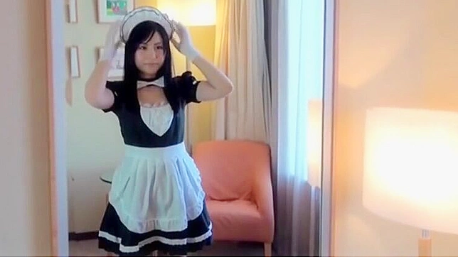 JAV Cutie in Gloves & Maid Outfit - A Treat for Your Eyes Only!