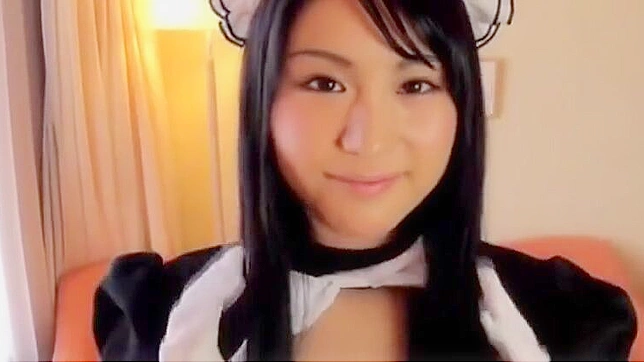 JAV Cutie in Gloves & Maid Outfit - A Treat for Your Eyes Only!