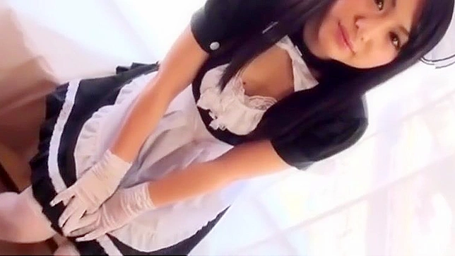 JAV Cutie in Gloves & Maid Outfit - A Treat for Your Eyes Only!