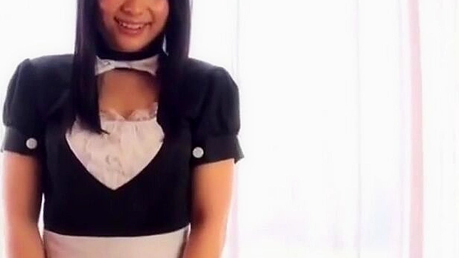 JAV Cutie in Gloves & Maid Outfit - A Treat for Your Eyes Only!