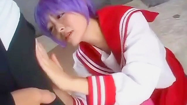 Cum Worship the Alluring Lucky Star Tsukasa with Her Seductive Blowjob!