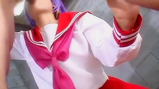 Cum Worship the Alluring Lucky Star Tsukasa with Her Seductive Blowjob!