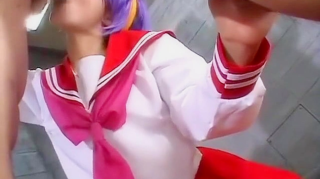 Cum Worship the Alluring Lucky Star Tsukasa with Her Seductive Blowjob!