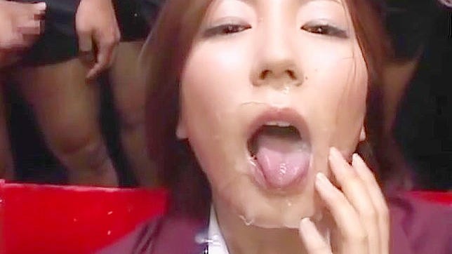 JAV Enchantress Gokkun Blows Her Cum Load - Mouthful of Euphoria!