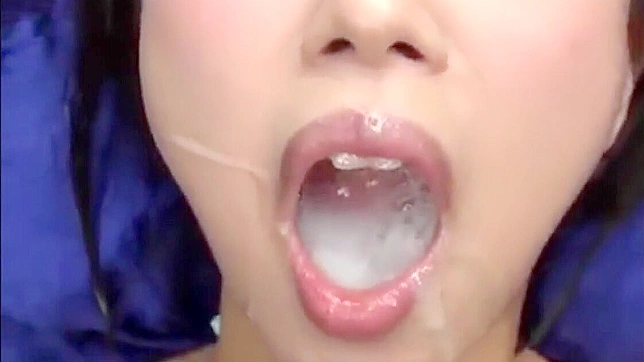 Tsubaki's Ultimate Bukkake Cum Swallow Show - Japanese Beauty at Her Best!