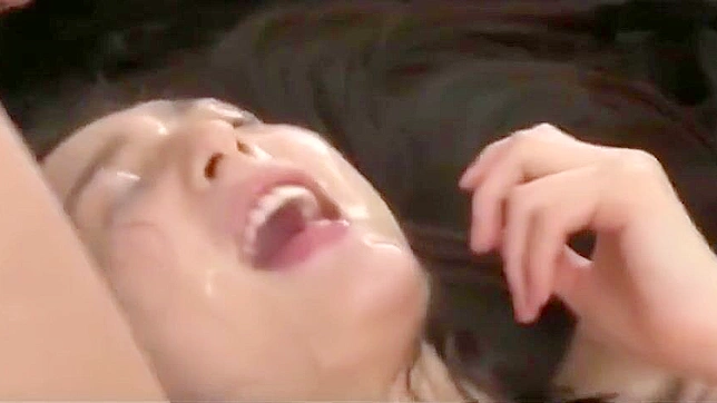 Japanese Bukkake Fever ~ enticing Guy Cumming on Girl's Face, Sperm Jizz Kiss