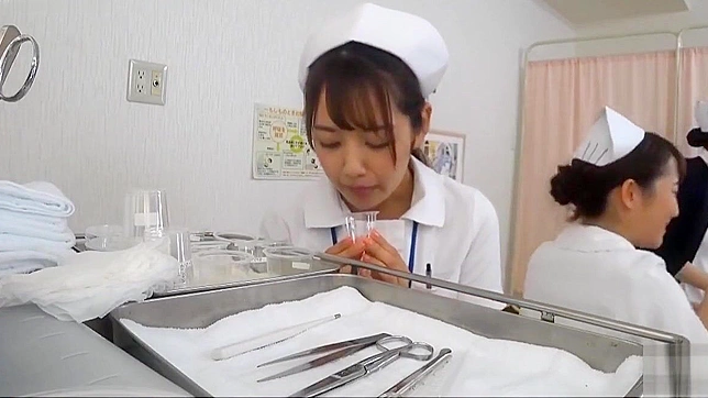 JAV Nurse's Intimate Job ~ Collecting Semen by Sucking It Out