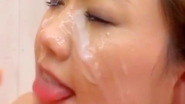 Japanese Beauty Gives Epic Blowjob and Gets Cummed On ~ A Must-Watch!