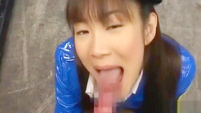 JAV Queen Asuka Ohzora's Luscious Tongue Takes on a Huge Toy!