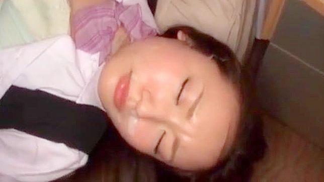 JAV Goddess's Luscious Mouth Filled with Cum - Must-Watch!