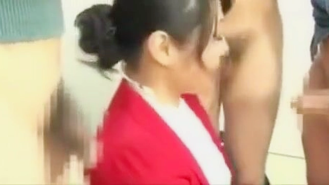 Japanese Schoolgirl Fantasy ~ 18+ Teacher Gets Fucked By Students