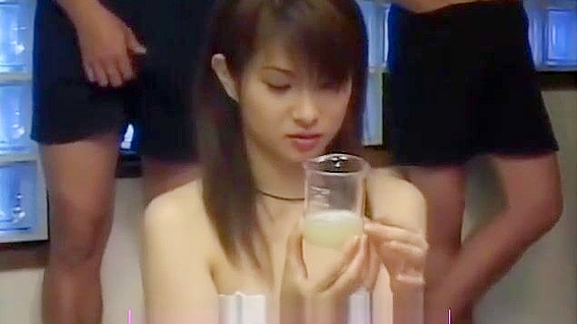 JAV Enchantress Mizuki Fujimoto Drinks Cum from Glass - Exclusive Interview!