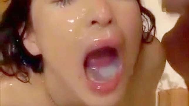 Cum Explosion ~ Exclusive Bukkake Scene with Luscious Japanese Enchantress