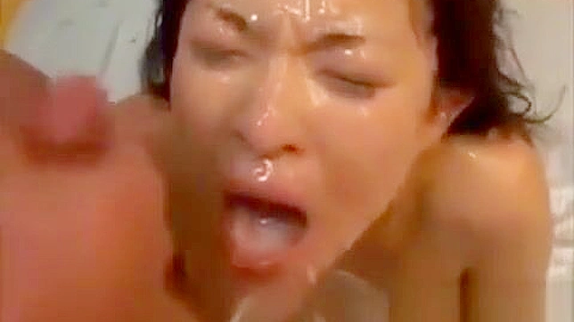 Cum Explosion ~ Exclusive Bukkake Scene with Luscious Japanese Enchantress