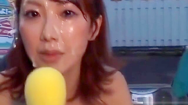 Choke on This ~ Relieve Bukkake Jizz Shots on Cute Japanese Chick in Insane Gangbang