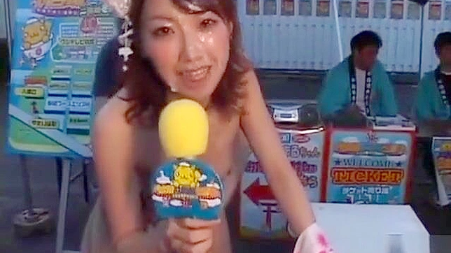 Choke on This ~ Relieve Bukkake Jizz Shots on Cute Japanese Chick in Insane Gangbang