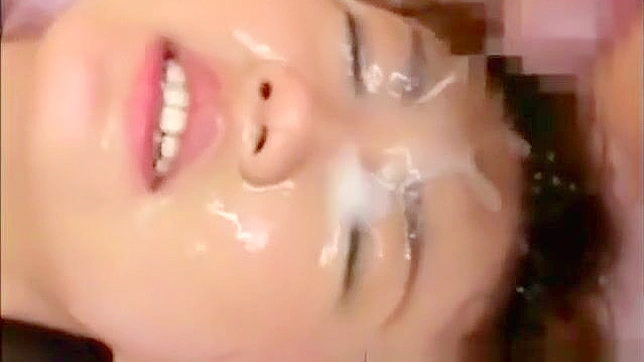 Witness the Ultimate Bukkake Showdown ~ Asian Beauties Drenched in Cum!