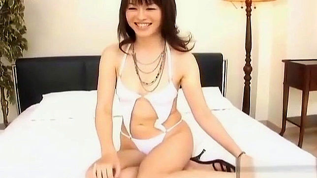 JAV Enchantress Yui Natsuki in Seductive White Lingerie - Part 3