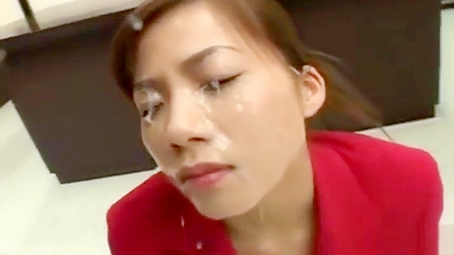 JAV Slut Gets Messy Puny with Bukkake!