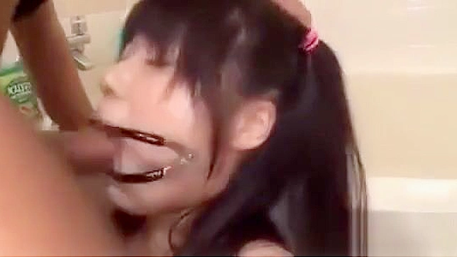 JAV Teen Babe Gets Cock Gagging Deep Throat - 18+ Only