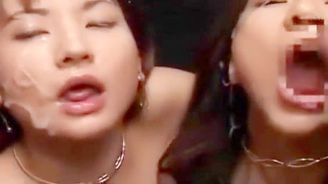 JAV Beauties Get Slimy Facials from Hot Asian Lesbians!