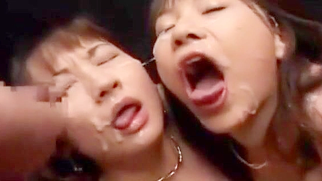 JAV Beauties Get Slimy Facials from Hot Asian Lesbians!