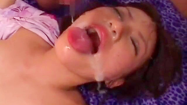 JAV Enchantress Kaera Uehara Gets Drenched in Creamy Bukkake Bath!