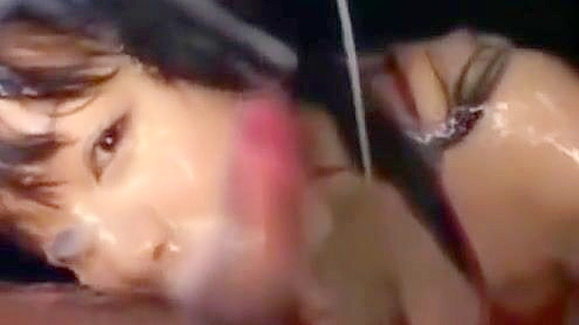 Japanese Babe Gives Mind-Blowing Blow Job Covered in Sizzling Slime