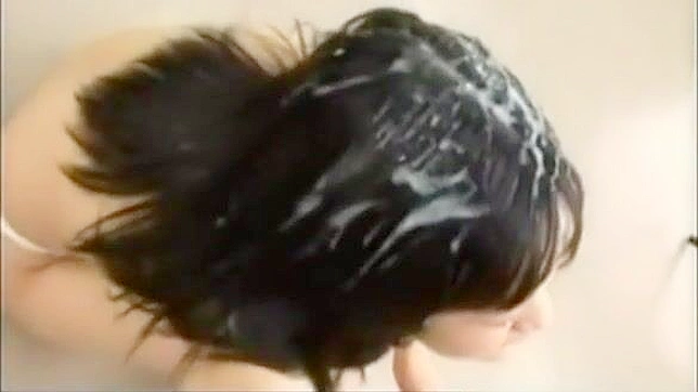 Get Ready for the Ultimate Cumshot - Japanese Beauty Gets Her Hair Brushed with a Massive Load!