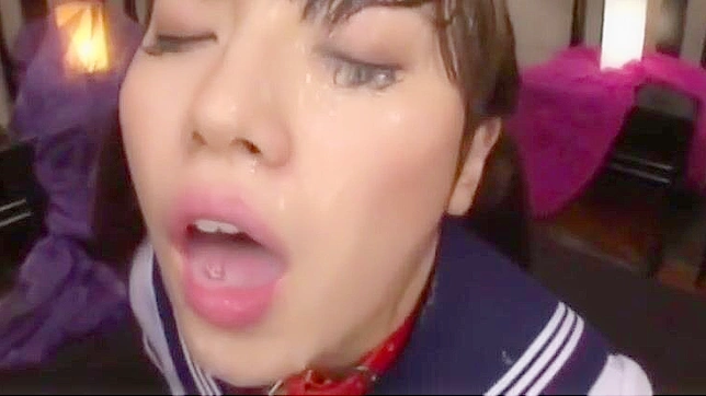 Japanese Beauty Faces Down the Ultimate Bukkake Challenge!