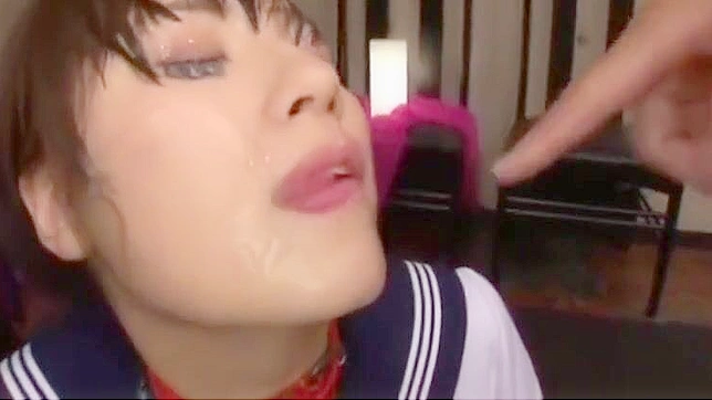 Japanese Beauty Faces Down the Ultimate Bukkake Challenge!