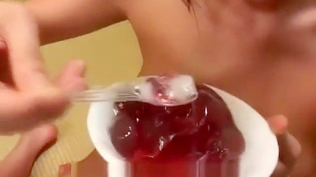 JAV Enchantress Lusciously Loving Pudding with Cum On TopWanted ~ JAV Slut with Cum-topped Pudding SkillsWhat's the Fuss About?