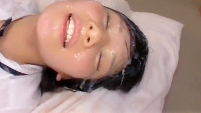 Creamy Climax! JAV Actress Hirosaki Ryouko Takes on the Ultimate Bukkake Challenge