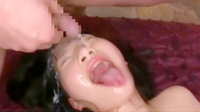 JAV Enchantress Gets Cummed All Over Her Beautiful Face!