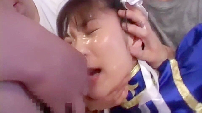 Welcome to the World of Luscious Chun-Li! A Japanese Enchantress in a Huge Bukkake Gangbang