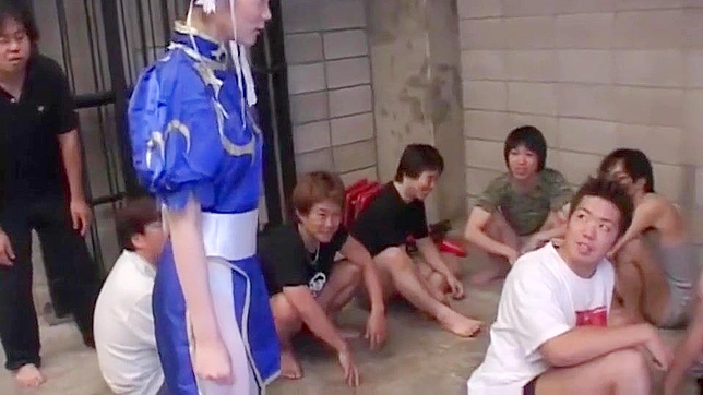 Welcome to the World of Luscious Chun-Li! A Japanese Enchantress in a Huge Bukkake Gangbang