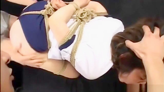 Sweet 18-Year-Old Asian Teen Gets Tied Up for a Wild Gangbang with Multiple Partners