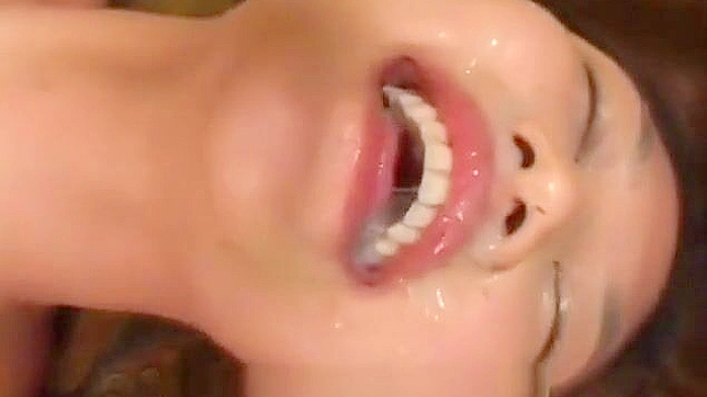 Enjoy the Sensual Sight of an Enchanting Bukkake Girl in Asia Who Swallows with Ease!