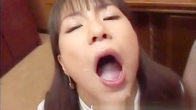 JAV Sensation ~ Luscious Amateur Babe Gets Buckkake and Drinks Cum