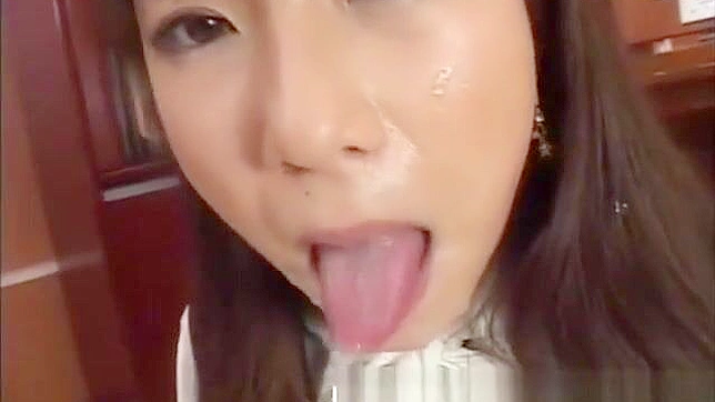 JAV Sensation ~ Luscious Amateur Babe Gets Buckkake and Drinks Cum