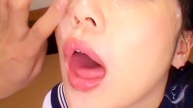 Japanese Beauty Gets Creamed on Her Stunning Face ~ A Must-Watch JAV Scene!