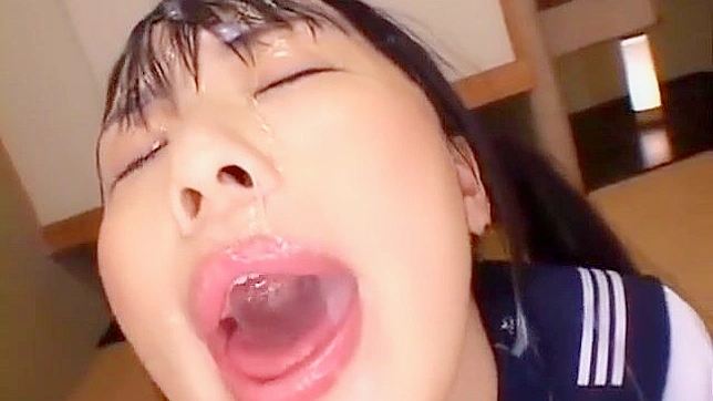 Japanese Beauty Gets Creamed on Her Stunning Face ~ A Must-Watch JAV Scene!